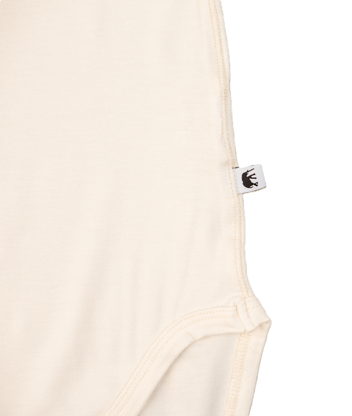 Body de manga comprida em bambu para bebé — Tom Creme