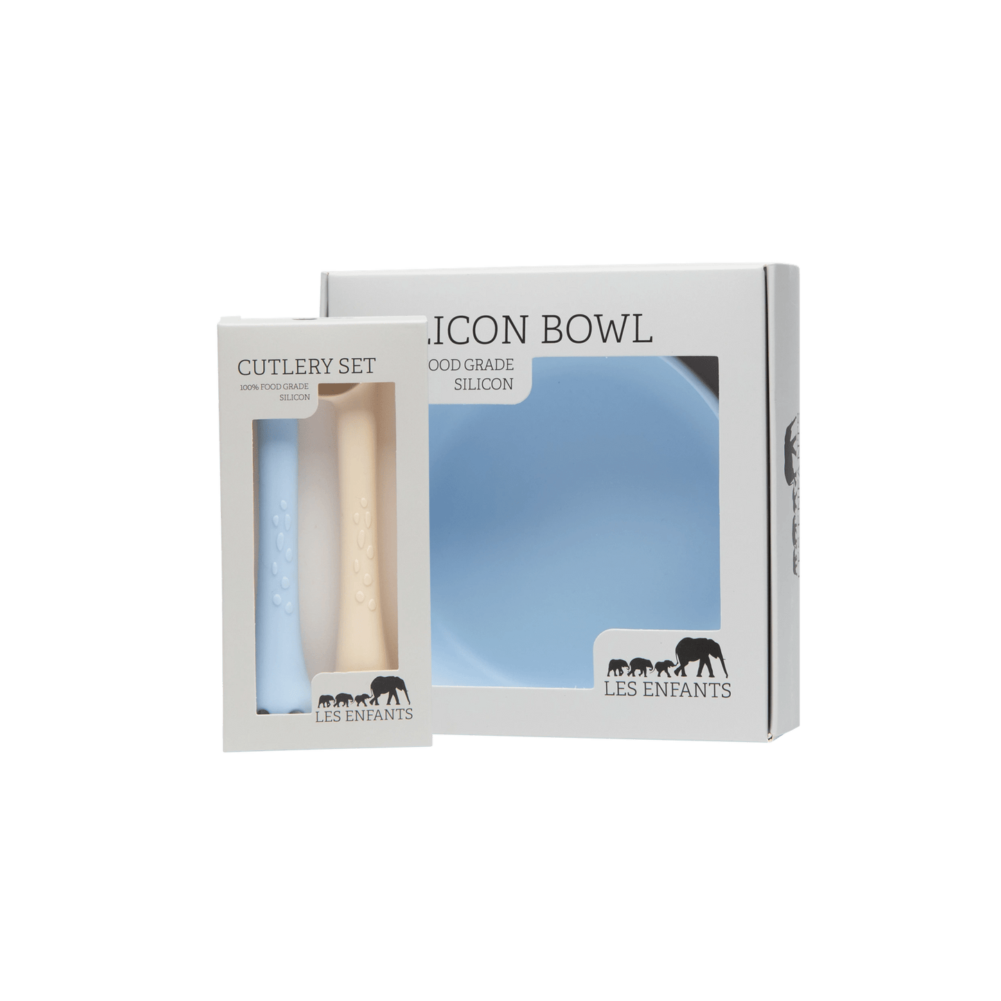 Coleção para Refeições em Silicone - Azul & Rosa