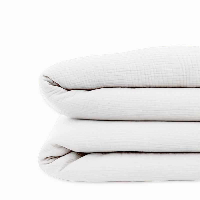 housse de couette en coton bio blanc bebe gots