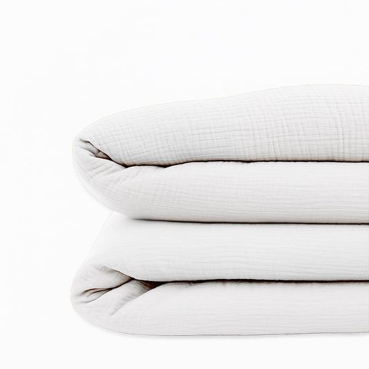 housse de couette en coton bio blanc bebe gots