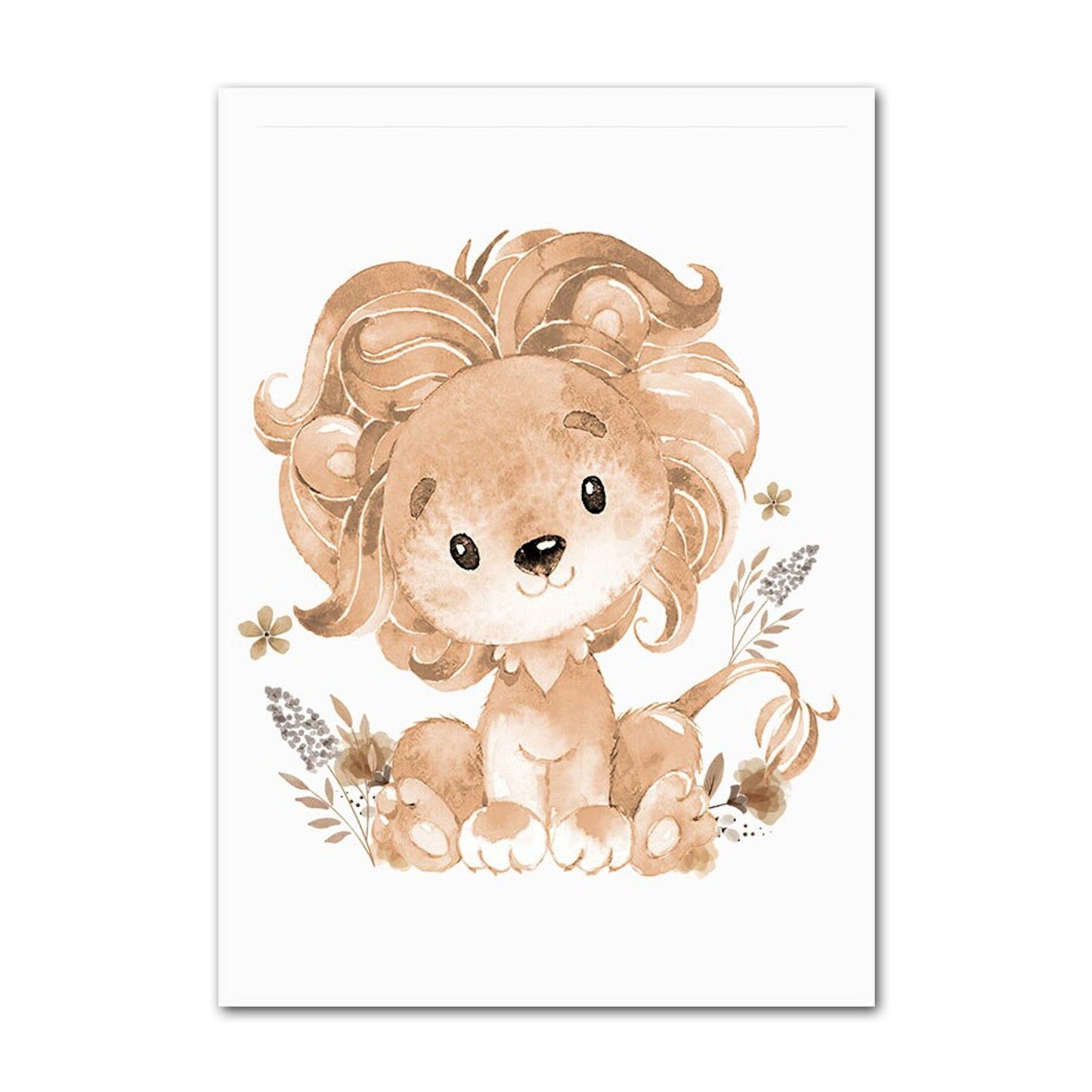 Poster Infantil Animais Boho – Safari Dreams | Sem Moldura