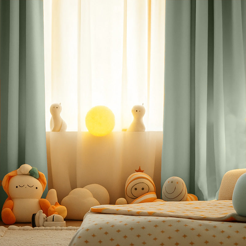 rideau enfant gaze coton bio vert biologique GOTS