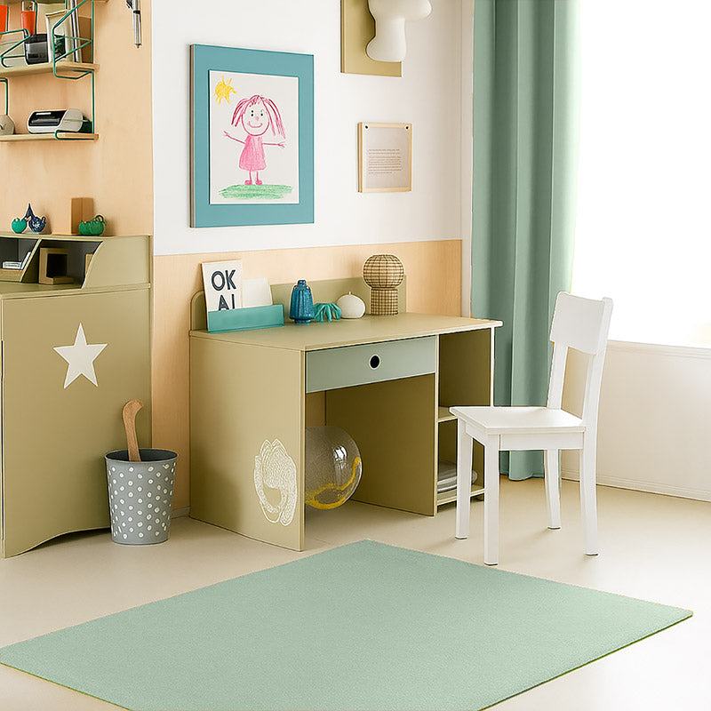 rideau enfant gaze coton bio vert biologique GOTS chambre